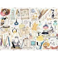 Crazy Cats Alphabet 500pc Jigsaw Puzzle Extra Image 1 Preview